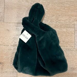 Faux Fur Mini Bag - Dark Green